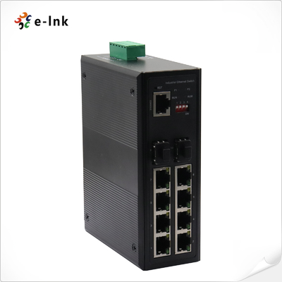 Commutatore industriale di POE di Ethernet i porti da 8 gigabit RJ45 porti di SFP di 2 gigabit
